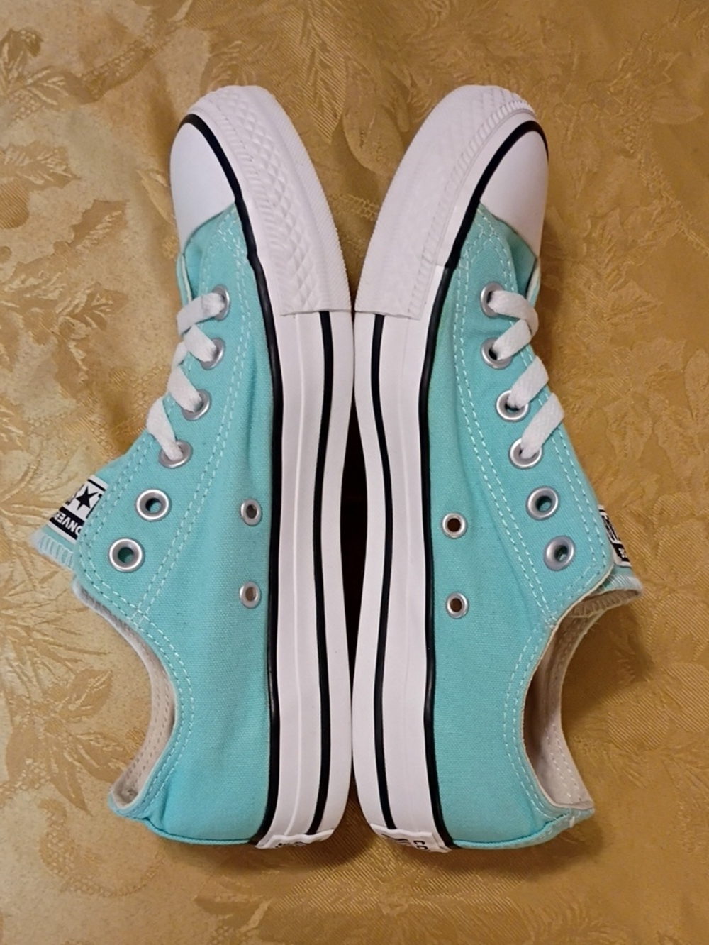 CONVERSE All Star Low Top Sneakers in Aqua . Women's 7.5 Men's 5.5 - Picture 7 of 10